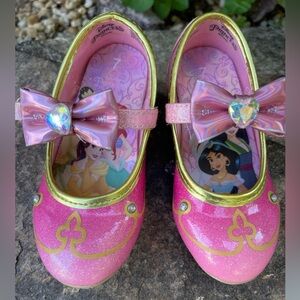 Disney Pink Glitter Princess Dress Shoes size 7